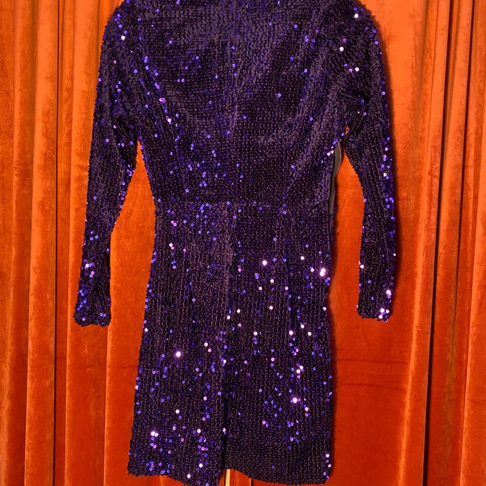 Purple Sequin Dress